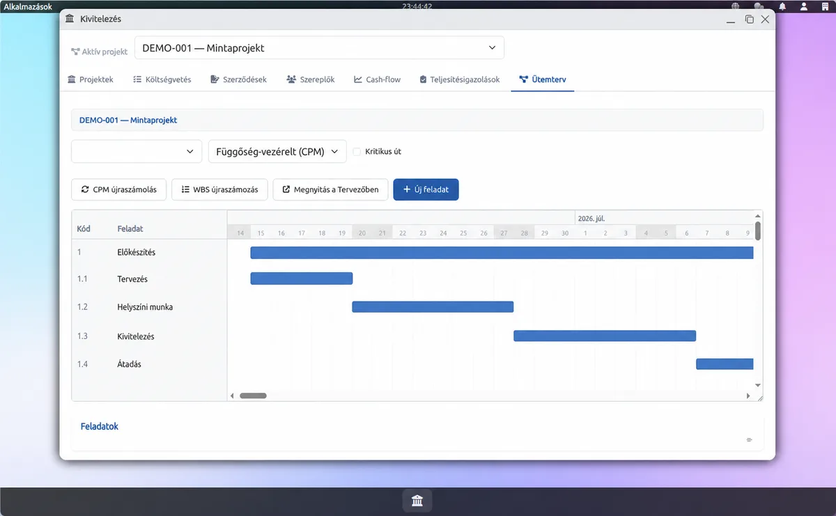 Project and delivery scheduling